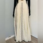 ZARA  Bohemian Summer Beach Ecru Long Embroidered Skirt Size XS-S 100% Cotton Photo 4