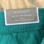 Chico's  Ultimate Fit Linen Blend Crop Pants Size 3 XL 16 Green Casual Vacation Photo 5
