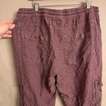 Anthropologie Linen Cargo Pants Photo 3