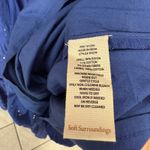 Soft Surroundings  Blue Kara Shimmer Dress Size Medium Petite‎ Photo 8