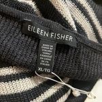 Eileen Fisher  PONCHO TOP XL GRAPHITE ORGANIC LINEN CREPE KNIT BATEAU NEW Photo 6