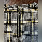 Divided H&M Mini Dress Black, white and yellow plaid. Short sleeves. Size 2 Photo 3