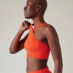 Athleta  Crossed Bikini Top Size XXS  Vermillion Orange Cup A-C UPF Protection Photo 9