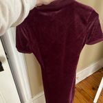 Adidas Originals Victory Crimson Plush Velvet Monogram Dress xs Purple Photo 7