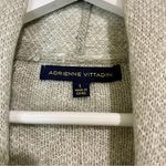 Adrienne Vittadini  Women’s Long Sleeve Open Front Cardigan Grey White Large NWT Photo 3