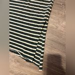 Free People  Beach One Body Un Corps Green Striped Oversized Tunic Top Linen Photo 4