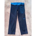 Nike Lot Of 2 Pro Women's Blue Hyper-Cool Leggings Size Small Photo 1