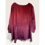 PaperMoon Red Silky Top - Size 3X Photo 3