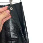 Hollister Social Tourist Scalloped Hem Ultra High Rise Skirt Black Faux Leather Size 8 NWT Photo 4