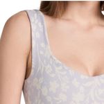 Free People  Women's Printed Clean Lines Thong Bodysuit, Lilac Combo, XS-S Photo 3