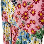 Greylin  Samanta Floral Collage Dress Bright Multicolor Flowy Maxi Photo 4