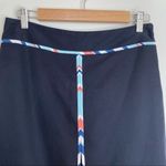 Ann Taylor Loft skirt size 6P chevron front pleat pencil mini black lined petite Photo 2