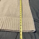 Gap VTG Body Womens Medium Tan Knit Hoodie Sweater Pouch Pullover Textured Knit Photo 4