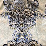 Karin Stevens  sheath dress size 10 sleeveless white blue black Photo 6