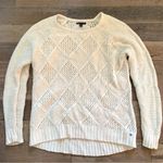 American Eagle  Outfitters Crème Crew Neck Knitted Pullover Sweater Size Large Photo 0