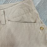 Liz Claiborne Audra Striped Straight Leg Casual Pants Tan 12 Photo 3