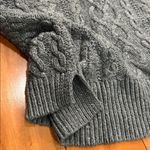 Ralph Lauren  Charcoal Cable Knit Turtleneck Sweater Size L Photo 8