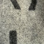 Isaac Mizrahi gray scarf wrap with black fringes 59" length Photo 6