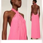 ALC Frank A.L.C neon hot Pink pleated dress NWOT, size 0 Photo 3