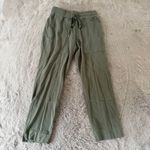 CAbi  Olive Green Drawstring Waist Utility Jogger‎ Pants Women's Size S School Photo 1