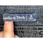 Abercrombie & Fitch  Black Sheer Glitter Smocked Long Puff Sleeve Romper Womens S Photo 3