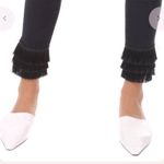 frame denim Frame Le High Byxbee‎ Fringe Hem Black Skinny Jeans Size 25 Photo 6