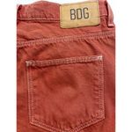 BDG  Adalyn High Waisted Cowboy Jean Split Hem Women's Size 26 Red Denim Bohemian Photo 7