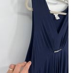 Vtg 90s  Babydoll Maxi Dress Sz 16 Chicos 3 Asymmetrical Coastal Minimal Photo 5