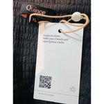 Quince  100% Organic Cotton Gauze Smocked Maxi Skirt Black XL Boho Festival Photo 8