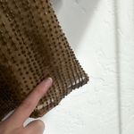 LPA  | Beaded 61 V-Neck Mini Dress in Army Taupe Tan size Small Photo 8