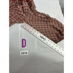 Max Studio Womans XL Rust Floral Long Peekaboo Cut Off Sleeves Flowy Blouse Photo 7