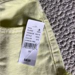 PacSun Ripped High Waisted Denim Festival Shorts. Size 26. Lemon Lime color. NWT Photo 3