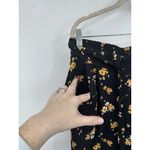 Torrid  Black Floral Challis Tie Front Tapered Pant Women Plus Size‎ 1X Cropped Photo 6