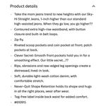 Old Navy  Sky Hi Extra High Rise Straight Leg Raw Hem Ankle Stretch Jeans women 8 Photo 13