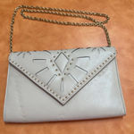 ALDO  Cream Clutch with Gold Chain Photo 0