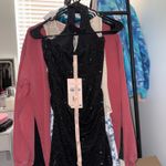 Oh Polly Ethelie Embellished Draped Corset A-Line Mini Dress in Black Photo 11