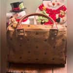 MCM  Cognac Leather Satchel Boston Bag Photo 1