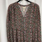 Matilda Jane  Brown&Pink Fabulously Floral Tiered Mini Dress Sz.S NWT Photo 4