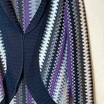Misook  Exclusive. Long sleeve sweater jacket.  Cardigan.‎ XS. Black/Purple Photo 3