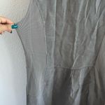 Lina Tomei Neutral 100% Linen Dress Lagenlook Casual Zipper Detail XS Photo 4