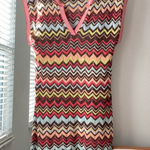 BCBG Max Azria Crocheted Chevron Silk dress size Medium‎ Photo 0