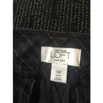 Ann Taylor Loft Women's Stripe Capri Casual Dress Pants Size 10 Black Gray Photo 4
