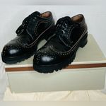 Marni Black Wing Tip Oxfords w/ Lug soles, Sz 40 Photo 0