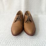 Nisolo James Almond Toe Oxford Menswear Lace Up Shoes Tan Leather Academia Sz 8 Photo 6