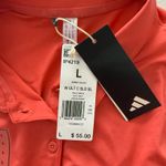 Adidas NWT  Ultimate365 Preloved Scarlet Solid Sleeveless Golf Polo Shirt Sz L Photo 3