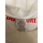 Departure Aperitivo Cream Long Sleeve Crew Neck Pullover Sweatshirt Top Size M Green Size M Photo 3