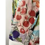 ZARA  Fruit Theme Printed Short Sleeve Button Down Slouchy Cropped Blouse Size S Photo 5