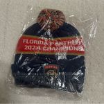 Panthers Hockey NHL 2024 Stanley Cup Champions Beanie Pom Pom Hat Blue Photo 2