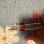 Glittering Champagne 🍾 Silver and Red Hair Clip Photo 3