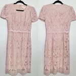 Rachel Parcell Floral Lace Sheath Mini Dress in Rose Smoke Pink Photo 3